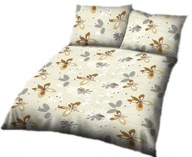 pościel z satyny 220x240 + 2x70x80 zamek S 15 bielinek