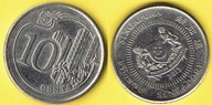 Singapur 10 Cents 2015 r.