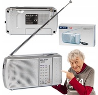 RADIO KUCHENNE BUDOWLANE PRZENOŚNE FM AM SW MINI NA BATERIE ANTENA ZESTAW