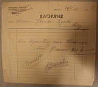 WINCENTY STEFKO - WARSZTAT WAGARSKI, Bielitz BIELSKO - BIAŁA 1940 2 PIECZĄT