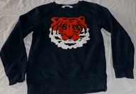 Bluza H&M tygrys naszywki 122-128 \T