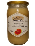 Miód Fasolowy. Pasieka Kozów 1000 g. Certyfikat !