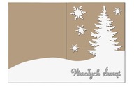 Kartka Bożonarodzeniowa CHOINKA EKO