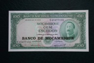 Banknot Mozambik 100 Escudos 1961 rok st 1/1- !!!
