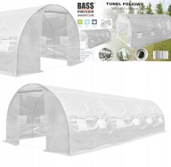 TUNEL FOLIOWY OGRODOWY 600x300 CM 18M² BIAŁY SZKLARNIA NA WARZYWA I ROŚLINY