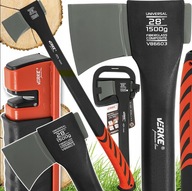 SIEKIERA UNIWERSALNA FIBERGLASS TOPOREK DREWNA MOCNA SIEKIERKA + OSTRZAŁKA