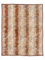 Koc Elway akryl 200 cm x 240 cm lampart beżowy