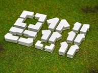 Cegiełki gipsowe skosy, kąty forma 02h