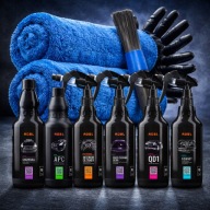 ADBL zestaw kosmetyków do detailingu auta kokpitu wnętrza szyb + akcesoria