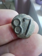 Guzik 87 pułk regiment Stanisław August Poniatowski I Rzeczpospolita UNIKAT