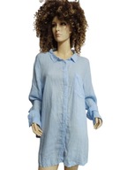 Xlnt koszula LNIANA z kieszenią 100% len 3xl