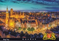 GDAŃSK - DŁUGI TARG - PANORAMA - HERB