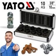 ZESTAW WYKRĘTAKÓW YATO YT-06031– 10 ELEMENTÓW DO ŚRUB URWANYCH ZAPIECZONYCH