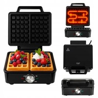 GOFROWNICA 2000W XXL 2 Duże Gofry Regulacja Temperatury NON-STICK Mocna