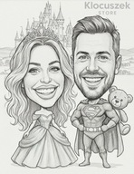 Wyjątkowa KARYKATURA Ołówek z Twojego zdjęcia – Plakat A4 + Antyrama Gratis