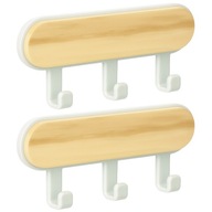 WIESZAKI SAMOPRZYLEPNE HACZYKI SCINNE UCHWYT KUCHNIA LAZIENKA BIALY 2 SZT.