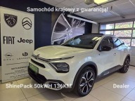 Citroen C4X e-C4 X EV136 50kWh ShinePack SalonPL Gwrancja Dealer Vat23 Lea