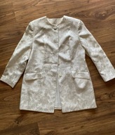 Kremowa ecru beżowa marynarka żakiet