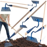 Motyka Ogrodowa Haczka 12 cm – Do Kopania Chwastów z Drewnianym Trzonkiem