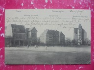 POZNAŃ POSEN WILDA BISMARCKPLATZ ŁAŻNIA MIEJSKA SZKOŁA TECHNICZNA 1915 RRR