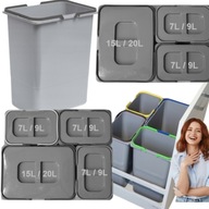 POJEMNIK SEGREGATOR NA ŚMIECI DO SZUFLADY SZAFKI 20L – ekoSorter