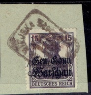 WYDANIE LOKALNE WŁOCŁAWEK 1 POCZTA MIEJSKA STEMPELEK RAMKOWY WYCINEK