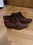 BOTKI DAMSKIE CAPRICE 37 (4) JASNY BRĄZ SUWAK OBCAS OCIEPL