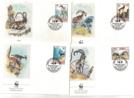 02-FDC-KT15-Etiopia, WWF -Koziorożeć,1990r