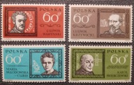 Polska Fischer Fi 1263-1266** Wielcy Polacy (3) 1963r klaser nr 76 !!!