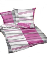 pościel z flaneli 140x200 + 1x50x60 zamek F 68 Wrzosowa moczara