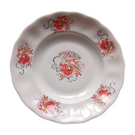 Duży talerz głęboki - patera ze smokami, Karolina. PRL.