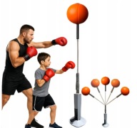 Gruszka bokserska worek treningowy na przyssawce piłka refleksowa regulacja