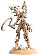 Verdant Warden Warrior Dryad Driada Pinup C RPG Druk 3D NSFW