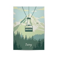 PLAKAT GÓRY TATRY, GRAFIKA DO SALONU, SYPIALNI, NA KORYTARZ, 40x60cm.