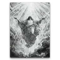 OBRAZ RELIGIJNY NA PŁÓTNIE – BOSKIE ŚWIATŁO (70x100cm)