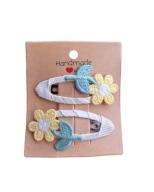 Spinki do włosów dla niemowląt dziewczynek kwiatki 2 szt.