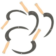 NÓZ SIERP KOSA OGRODY Z DREWNIANĄ RĄCZKĄ OGRODOWY DO TRAWY I ZBOŻA