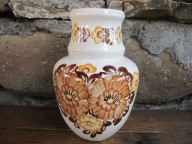 PRL - Ciekawy Wazon_ Fajans_ ZF KOŁO
