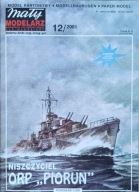 Mały Modelarz 12/2001 niszczyciel ORP Piorun