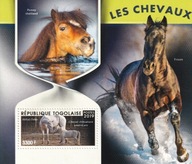 Togo 2019 ** cena 13,50 zł kat,8€ - fauna, konie, blok