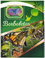 Gwinea Bissau 2016 ** cena 7,50 zł kat.6,75€ - motyle, blok