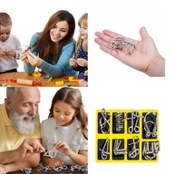 METALOWE PUZZLE GRA RODZINNA ZABAWA PREZENT