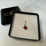 Numer 20 - biżuteria wisiorek Świat Bursztynu kwadracik srebro