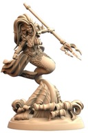 Sea Elf Mermaid Dancer Wodna Syrenka Elf B Pinup RPG Druk 3D