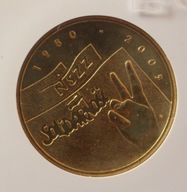 2 ZŁ ZŁOTE GN 2005 25 LAT SOLIDARNOŚCI GCN MS68 - RZADKOŚĆ, RARYTAS