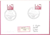 Niemcy DDR 1990, st. Halle, R-ka list polec. grzyby