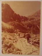 TATRY Widok z "ceprostrady" na kocioł Morskiego Oka PIECZĄTKA - MORSKIE OKO