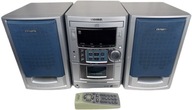 Wieża AIWA XR-M12EZ CD Radio AUX Kolumny Pilot Zestaw Klasyk