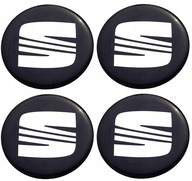 Emblematy Naklejki na Kołpaki Felgi Znaczek SEAT do Samochodu 55mm