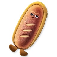 Piórnik SZKOLNY Bagietka SASZETKA Zasuwana Pojemny Duży Zabawny 23cm